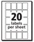 Avery Removable Labels, Removable Adhesive, 1" x 3/4", 1,000 Labels (5428)